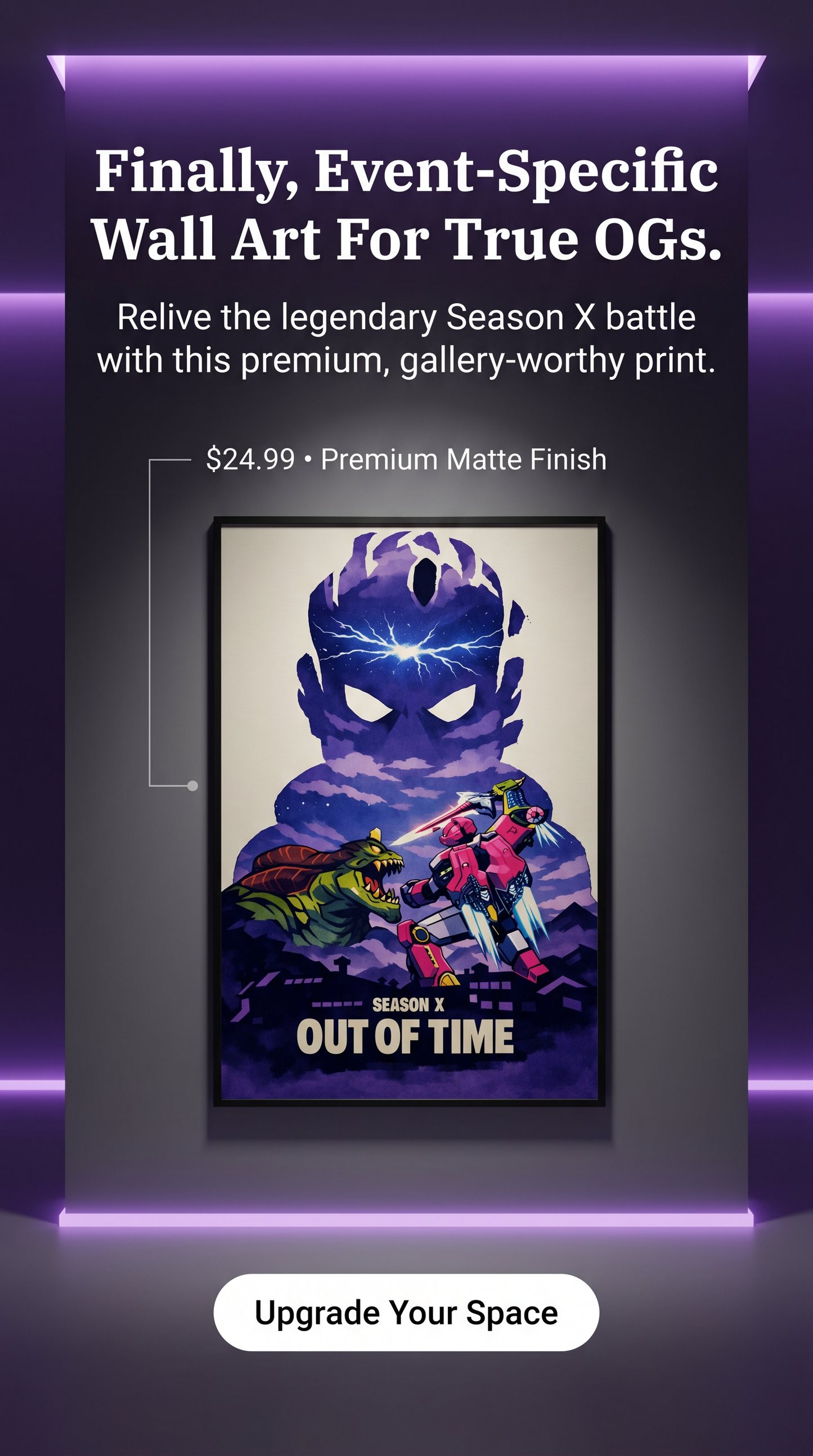 Season X: Out Of Time — OG Fortnite Poster